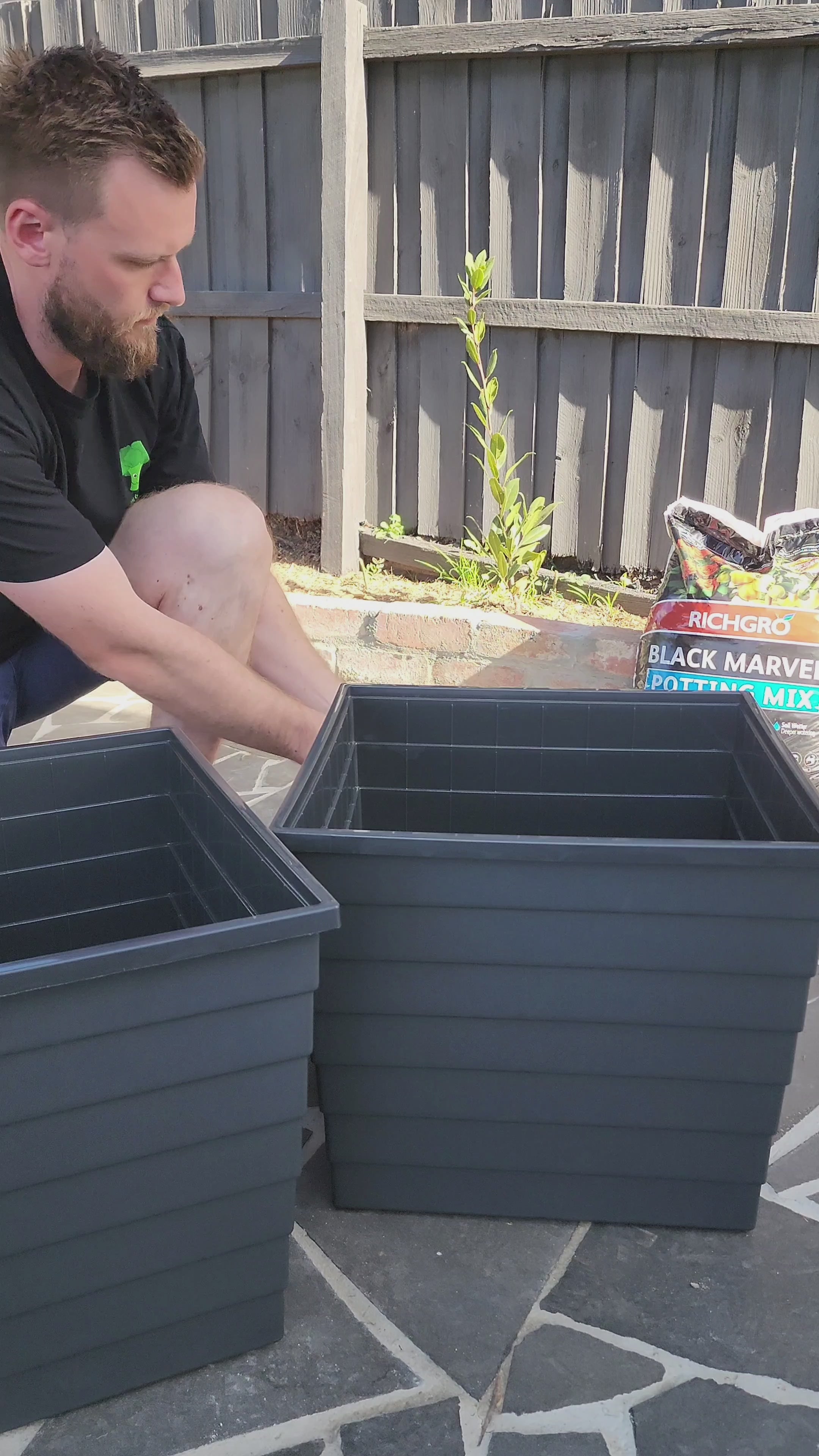 WaterUps Square Planter Wicking Planter