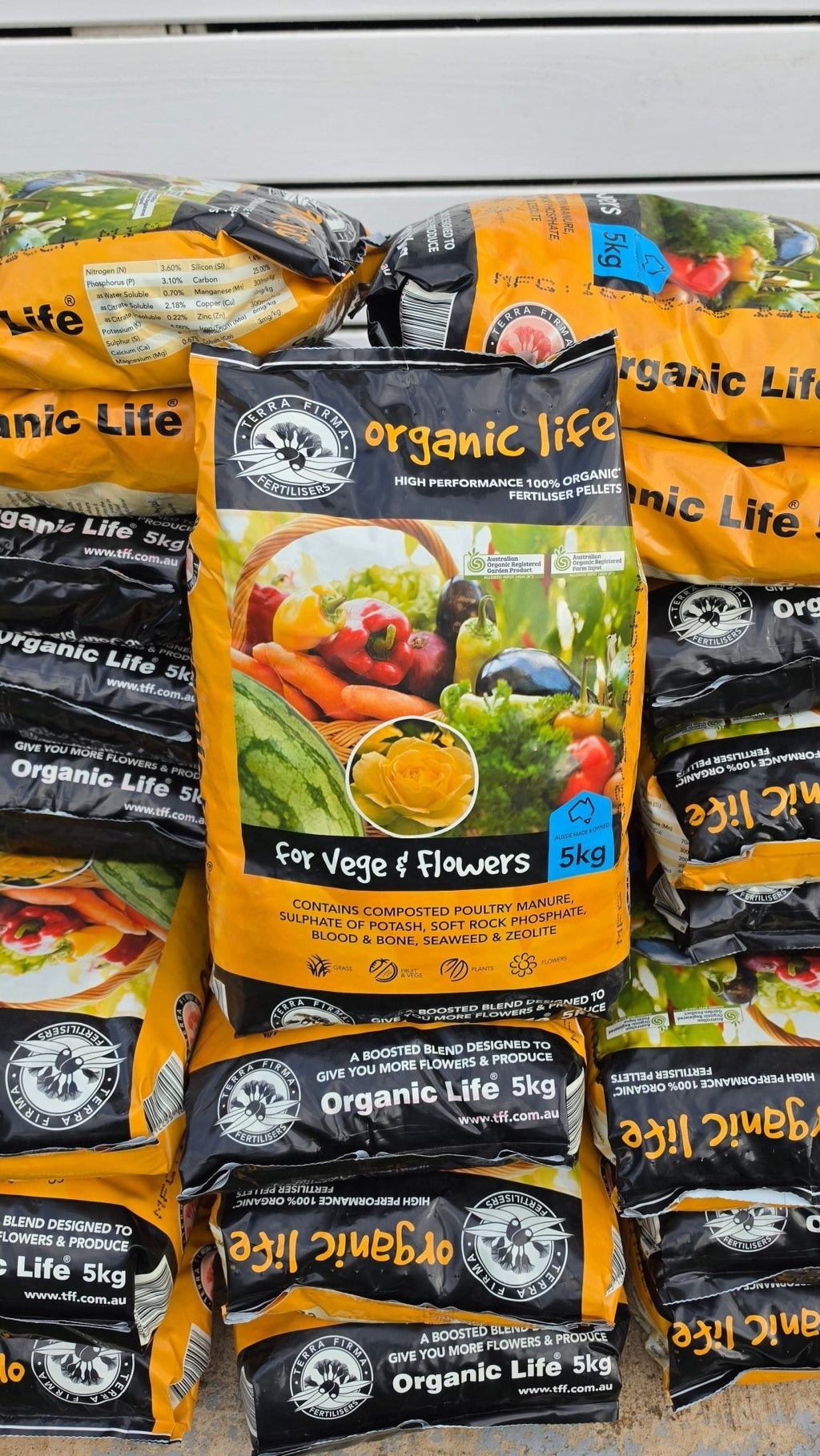 Terra Firma Organic Life Fertiliser – 5kg Pellets - Wattle & Wick