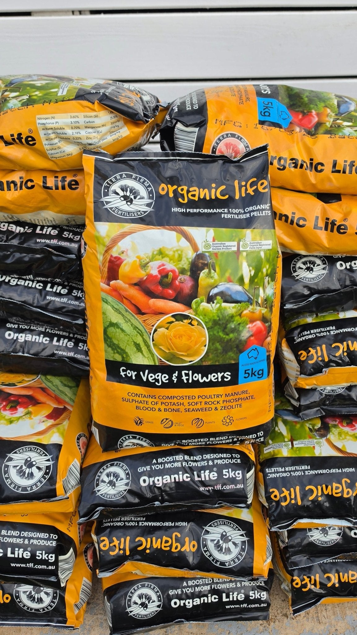 Terra Firma Organic Life Fertiliser – 5kg Pellets - Wattle & Wick